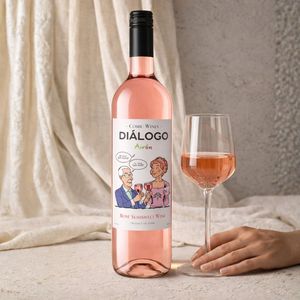 Dialogo - Vino Rosato Semidolce 100% Tempranillo 11% ABV Vino Rosato Spagnolo 750ml - Product Image 3