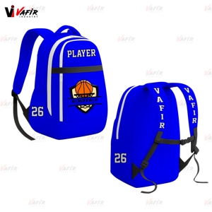 Sac à dos de rugby à design de numéro avec logo d'équipe personnalisé sac de football étanche de loisirs en plein air par sublimation - Product Image 3