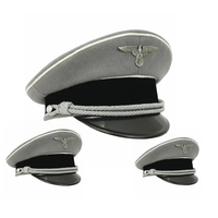 Sombrero de capitán Disfraz Sombrero Accesorio Yate Capitán Piloto Sombrero Gorras ajustables Oficer Peak Caps de alta calidad