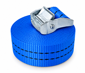 Correa de Amarre con Hebilla de Leva de Poliéster Premium de 50 mm, 800 kg, Sin Gancho, para Transporte de Carga Pesada, Proveedor OEM - Product Image 1