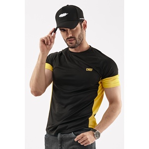 T-shirt Contrast Performance Homme Noir - Product Image 4