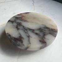 Bouchon de vidange en marbre Calacatta naturel pour alto couvercle de vidange en marbre personnalisé couvercle de vidange d'évier de salle de bain décoratif