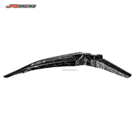 Garde-boue avant de moto JFGRACING en PP, aspect fibre de carbone avec veinage blanc par transfert d'eau, couleur personnalisée, pour Surron Light Bee tout-terrain