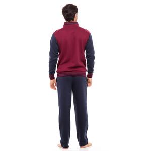 Ensemble de survêtement à col ras du cou et entraînement uni de haute qualité Survêtement 2 pièces Ensembles de survêtements pour hommes avec marque privée personnalisée - Product Image 5