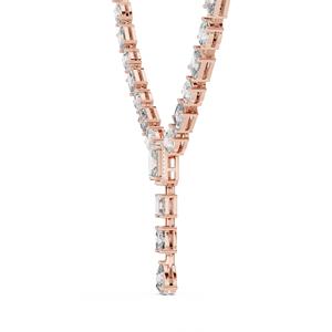 Collar de Lujo VDS de Oro Sólido de 18K con Diamante Ovalado Cultivado en Laboratorio, Certificado IGI HI-VSSI para Fiestas - Product Image 3