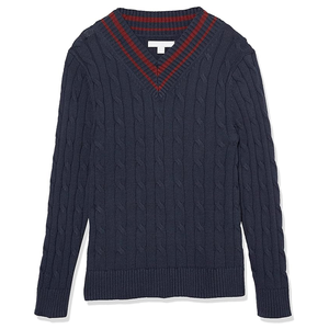 À la mode respirant style rayé tricoté respirant Cabel tricot pull de cricket coton coupe ample tricoté pull de cricket - Product Image 6