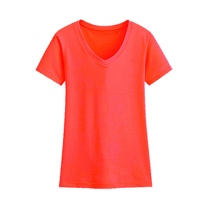 Venta al por mayor de camisetas de gran tamaño de las mujeres Logotipo de impresión personalizada en blanco de peso pesado de talla grande camisetas de las mujeres de algodón poliéster - Product Image 2