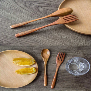 Ensemble de cuillères en bois lisse de haute qualité pour un usage quotidien forme personnalisée remuer décor de cuisine en gros outil de cuisine de haute qualité - Product Image 6