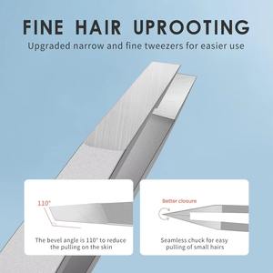 Pinzas para Cejas Inclinadas Personalizadas de Alta Calidad, Color Rosa, Pinzas para Cejas Antiestáticas de Acero Inoxidable Personalizadas - Product Image 4