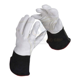 Nouveauté, gants de soudage de haute qualité, en cuir de vache et doublure en polaire, protection contre les éclaboussures de métal fondu, design personnalisable pour adultes - Product Image 3