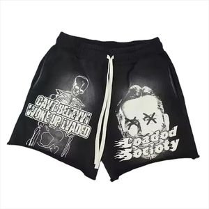 Streetwear Cargo conçu sur mesure pour hommes, pantalon court, délavé à l'acide, coton polaire DGT imprimé solide style décontracté uni pour hommes - Product Image 1