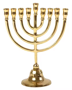 Metal boda decoración del hogar superventas Menorah martillado Peltre plata Menorah moderno para Hanukkah por decor IMPEX - Product Image 4