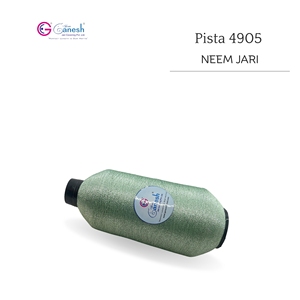 Pista 4905 180D Neem Jari Flora Jari Embroidery High Tenacity Lurex <b>Polyester</b> 180D Neem Jari Metallic <b>Yarn</b> Hand Knitting Sewing - Product Image 3