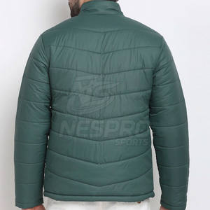 2025 invierno al aire libre adultos uso Stand Collar Front Logo Puffer chaquetas precio bajo secado rápido transpirable para hombres - Product Image 3