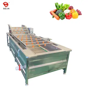Mesin cuci pengupas sayuran, perangkat jalur produksi pembersihan dan pencabik jaminan kualitas pertanian