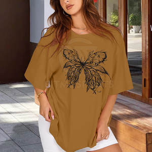 Camiseta Casual de Verano para Mujer, Talla Grande, Corte Holgado, Ecológica, Transpirable, Suave al Tacto, de Secado Rápido y Diseño Ligero - Product Image 6