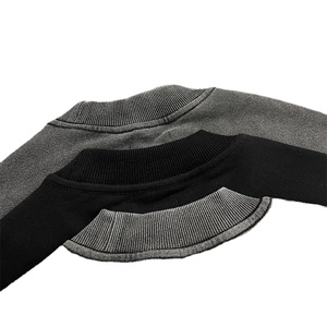 2024 mujeres casual gráfico universitario de gran tamaño cuello redondo mujeres ácido lavado sudaderas arena lavado sudadera - Product Image 4