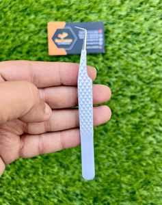 Pinces à épiler professionnelles de haute précision en acier inoxydable pour extensions de cils, antistatiques, avec poignée confortable - Product Image 1