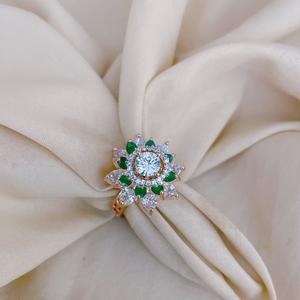 Designer Simple Rose Finish Best Quality <b>Adjustable</b> <b>Ring</b> For Function And Party wedding Wear Collection For Women And Girls - Product Image 1