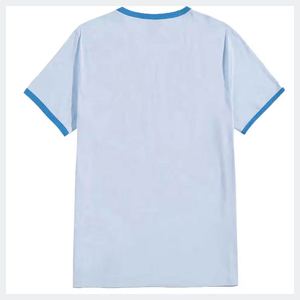 3. Camiseta suave de algodón 100 por ciento para hombres Diseño estampado de cuello redondo de manga corta totalmente personalizable para moda y promoción - Product Image 2