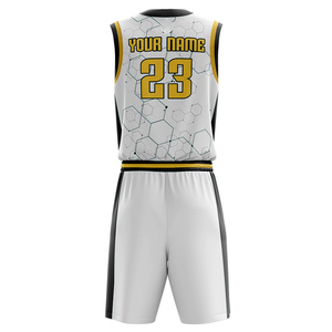 INDEX APPAREL Custom Sublimated Basketball Jersey Shorts Set Men's Sleeveless V-Neck Moisture Wicking <b>Athletic</b> Fit Team Name 23 - Product Image 2