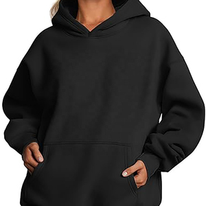 Sudaderas con capucha de alta calidad, ropa de calle informal, figuras de hombros caídos, sudaderas con capucha transpirables ecológicas, sudaderas de punto para mujer - Product Image 1