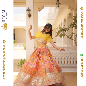 Nueva colección Lehenga Choli de diseño de presentación en Tarifa mayorista por Royal Export Surat - Product Image 3