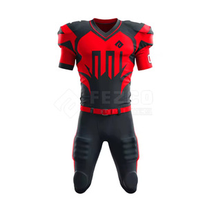 Ensembles d'uniformes de football américain personnalisés, respirants, à manches courtes, coupe ample et confortable, dernier design 2024 - Product Image 2