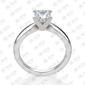 2,50 CTW Princess Cut Solitaire Moissanite anillo para mujer VVS Clarity Love Band joyería para aniversario y regalo de cumpleaños - Product Image 5