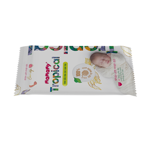 Mamamy 100% fibras de rayón naturales toallitas húmedas tropicales para bebés productos de higiene no tejidos paquete 10 bolsas toallitas húmedas de limpieza para bebés - Product Image 2