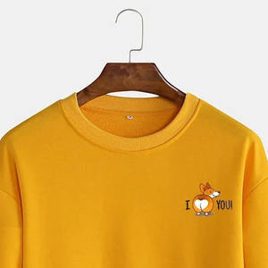 Sudadera de poliéster/algodón de alta calidad para hombre con diseño bordado Ropa de mezcla de algodón liso personalizada OEM - Product Image 5