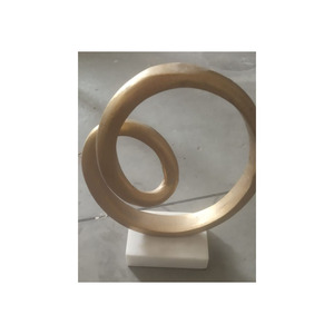 Excellent Quality Silver Color Aluminium Modern Luxury Elegant Sculpture Unique Design Wedding Decoration Showpiece - Product Image 2