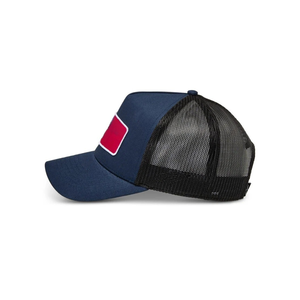 หมวกแก๊ปทรง Trucker ระบายอากาศได้ดี ซับเหงื่อ ปักโลโก้ได้ตามต้องการ ตาข่ายด้านหลัง ปีกโค้ง 5 ชิ้น แบบ Snapback ผลิตในเวียดนาม - Product Image 4