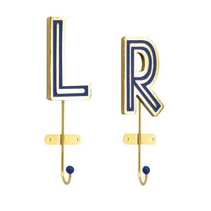 Multifunctional Self-Adhesive Wall Hook New Design Metal Aluminium Hope Alphabet L Wall <b>Hanging</b> Hook with Hanger - Product Image 5