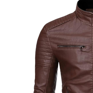 High Quality Casual Style Pu Leather New Style Men Jackets Custom Stylish Full Sleeve Leather Jackets for Men jacket for men - Product Image 5