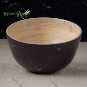 Nouvelle arrivee Bol en bambou biologique fait à la main personnalisé OEM, Bol de service écologique naturel antimicrobien lavable au lave-vaisselle - Product Image 5