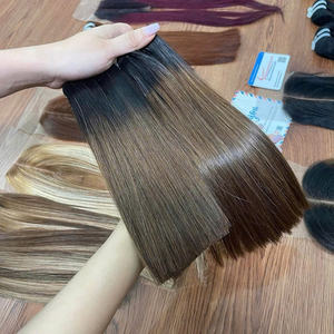 Extensiones de cabello humano vietnamita crudo 100% de cabello de trama recta de hueso de buena calidad con color de precio de fábrica - Product Image 3