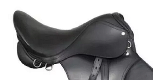 Selle de cheval en cuir véritable de haute qualité en gros du fabricant anglais Drum Dyed Dressage Brown Origin Horse Equipment - Product Image 3