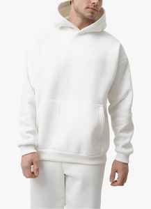 Pantalon de survêtement à capuche en molleton décontracté pour hommes Sweat à capuche à manches longues en coton et polyester avec poche kangourou Survêtement de coupe régulière - Product Image 5