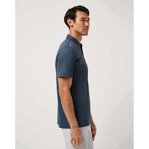 Customized Ice Silk Knitting Design Casual Formal Collar Men's Polyester <b>Half</b> Butten Polo <b>Shirt</b> - Product Image 2