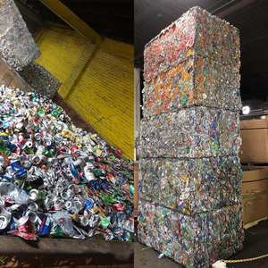 Fardos de Latas de Bebidas Compactos UCB con 43% de Contenido de Aluminio, Material de Reciclaje de Colores Mixtos para Procesamiento de Desechos - Product Image 2