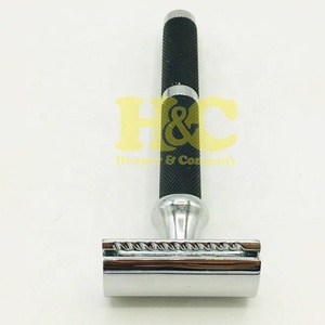 New Barber <b>Razors</b> Black Men's Straight <b>Blades</b> Stainless Steel <b>Blade</b> Safety <b>Razor</b>-Double Edge Shaving Safety <b>Razor</b> - Product Image 6