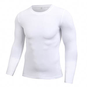 Venta al por Mayor 2025 Camiseta de Compresión Personalizada para Hombre, Transpirable, de Manga Larga, Protección Solar, Impresión por Transferencia de Calor 100% - Product Image 6