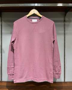 T-shirt à manches longues en jersey double face uni pour homme, personnalisé OEM, automne et hiver, 180 grammes, vierge, 100% polyester, chaud - Product Image 5