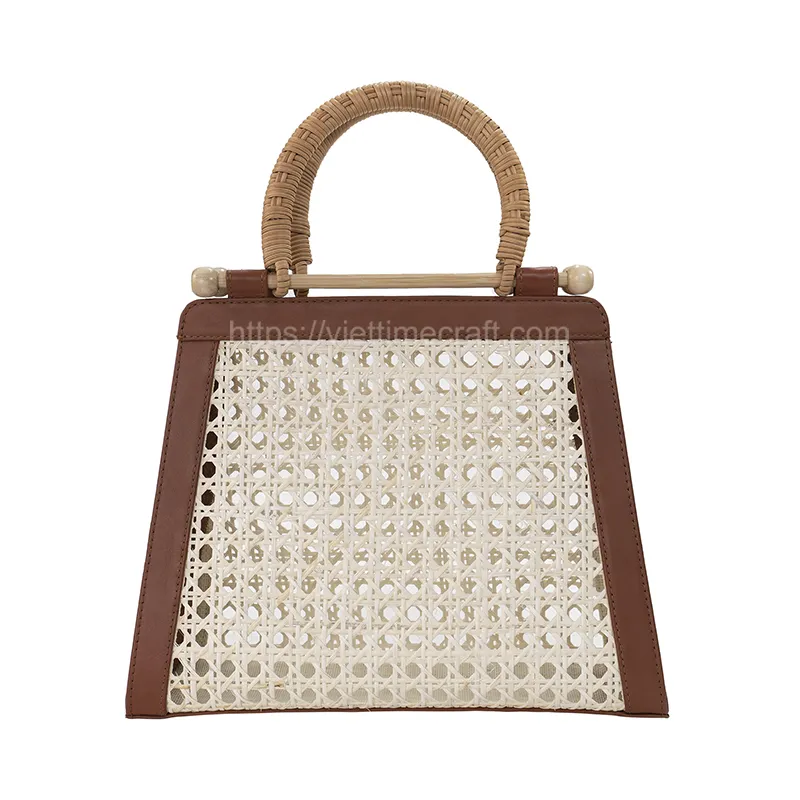 2024 Design Luxus Rattan Tasche Hoch ästhetisches Aussehen Straßen tasche/Einkaufstasche/Sommer tasche Handwerk Hohe Qualität