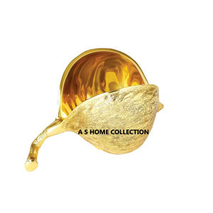 Forma de tuerca dorado decorativo aluminio metal mini tamaño hermoso diseño tuerca cuenco - Product Image 1