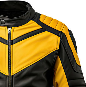 Service OEM Dernier Style Moto Moto Course Sport Cuir Véritable Moto Veste Veste Haute Qualité - Product Image 3