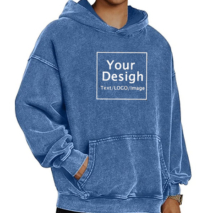 Sweat à capuche pour homme au look vieilli délavé Vintage Premium Vintage Hoodies Parfait pour les commandes en gros et en gros - Product Image 5