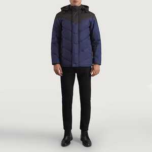 แจ็กเก็ตขนปลาปักเป้าฤดูหนาวของผู้ชายเสื้อแจ็คเก็ตทำจากโรงงานพร้อมโลโก้และขนาดตามสั่ง - Product Image 1