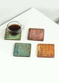 Juego de posavasos de madera oscura con logotipo personalizado al por mayor, Madera rústica cuadrada de acacia de olivo en blanco para cocina o uso doméstico, se recomienda bebidas - Product Image 3